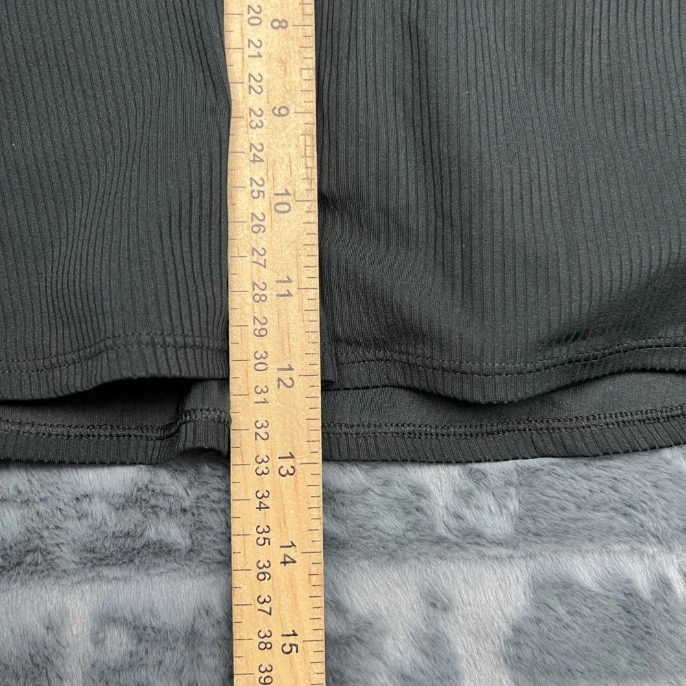 Nike Court Dri-FIT Tennis Skirt Black Ribbed Skort Women Small 11693